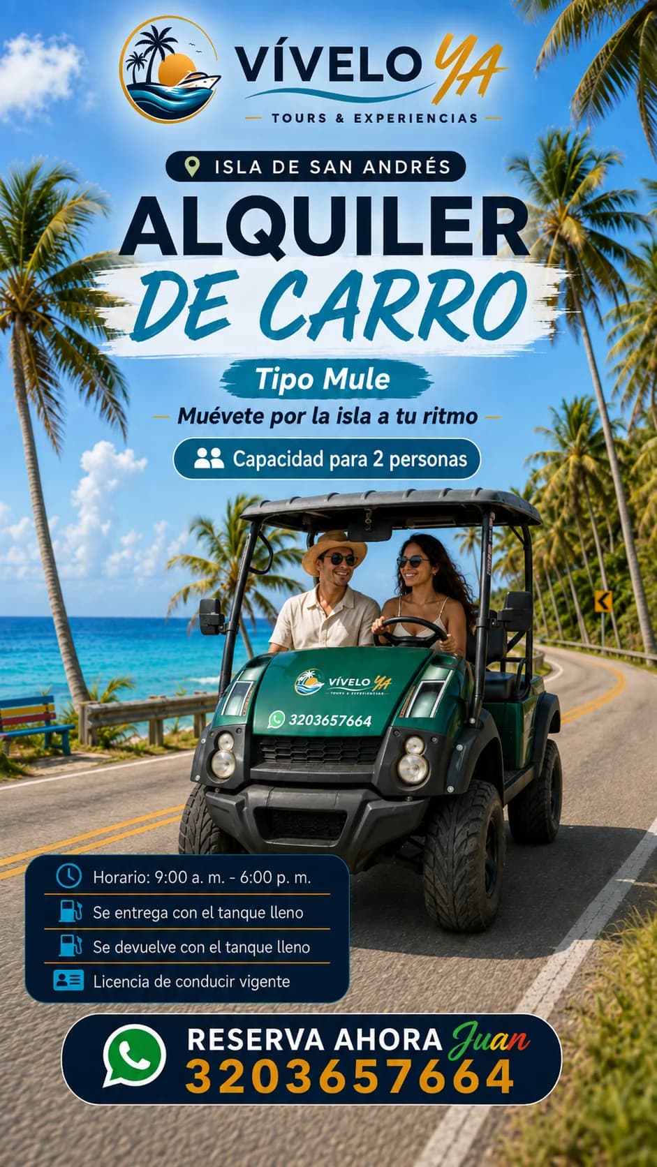 Flyer de la experiencia: Mule 2 pasajeros