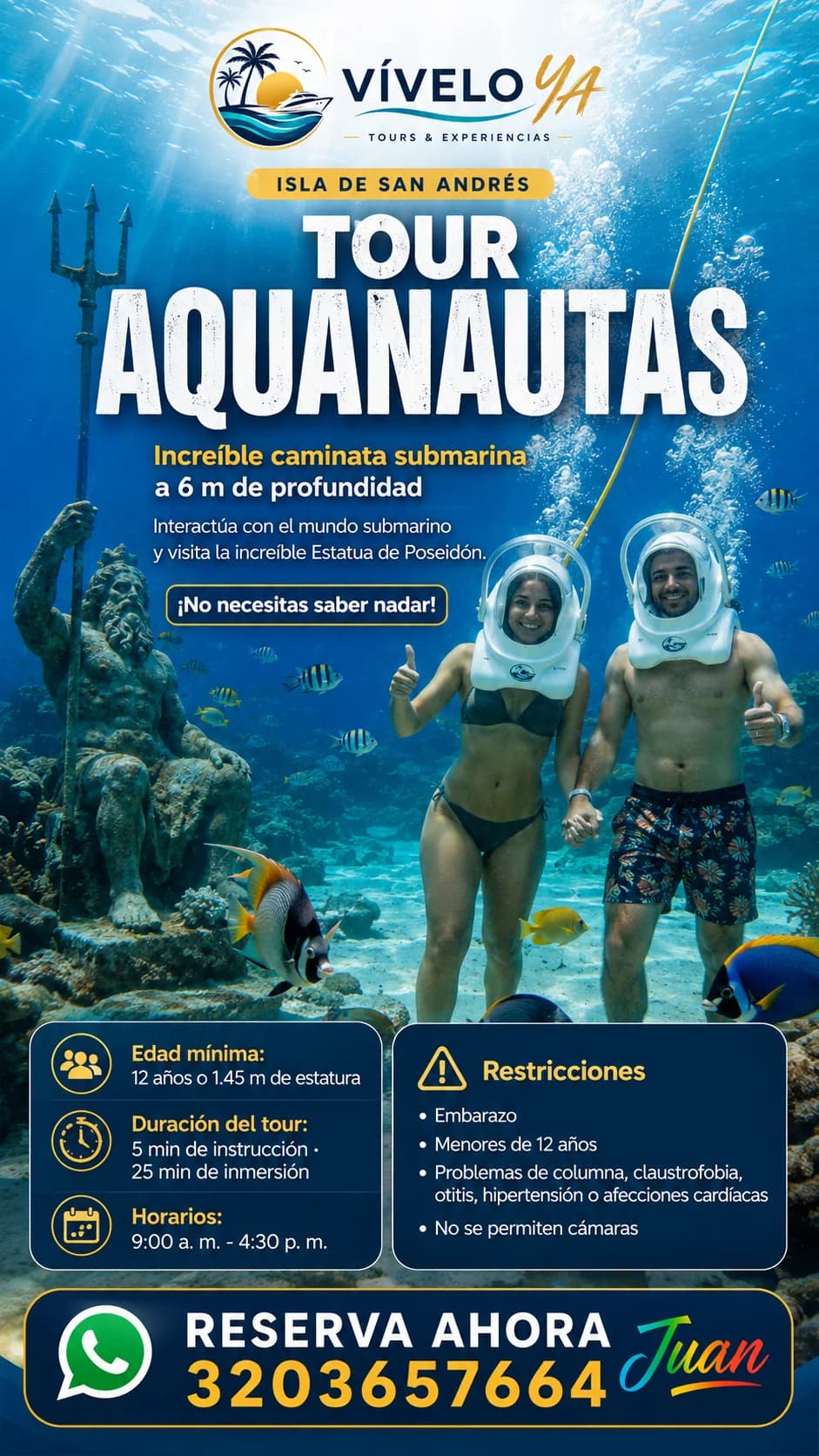 Flyer de la experiencia: Aquanautas