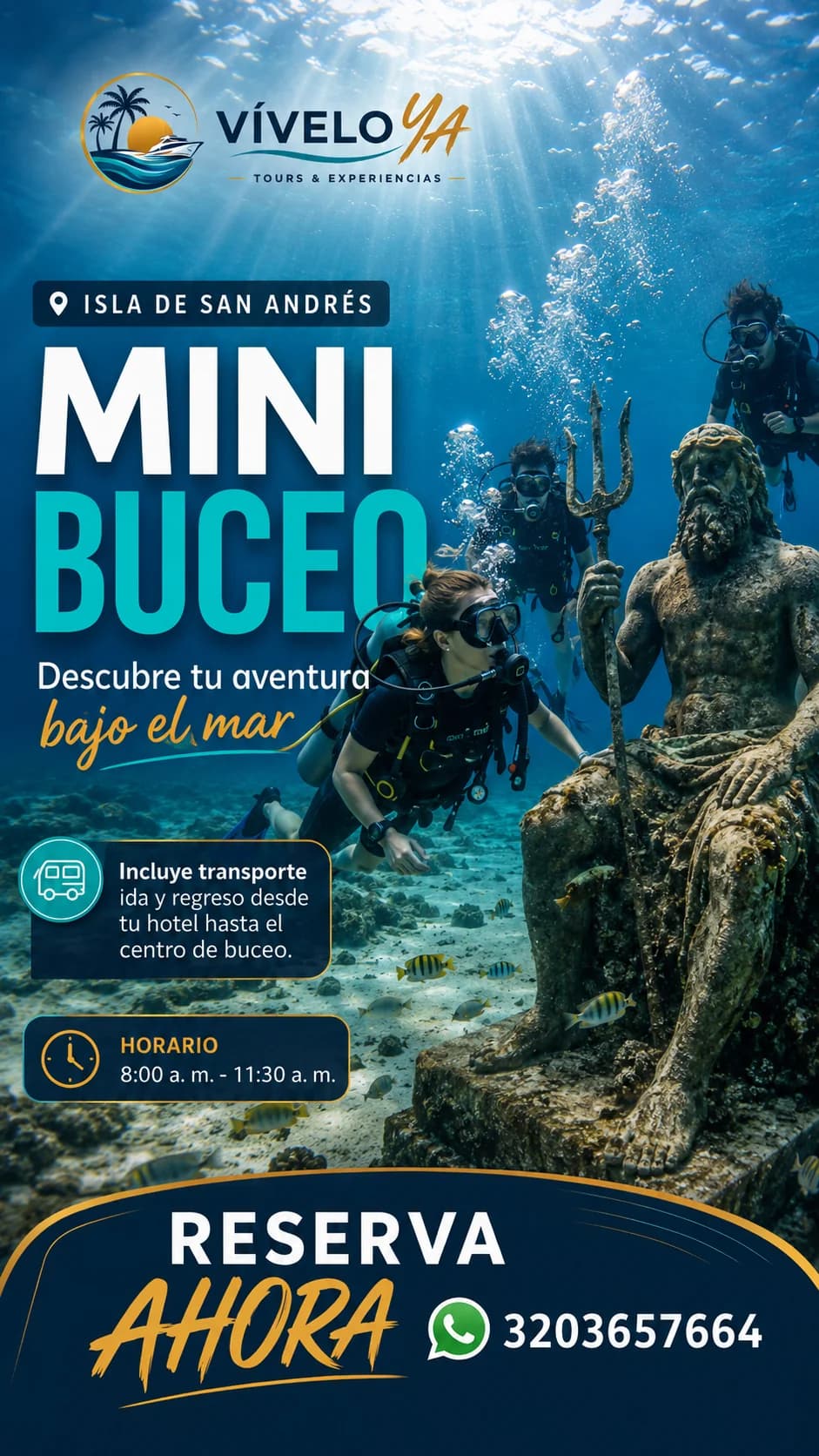 Flyer de la experiencia: Buceo / Mini Buceo